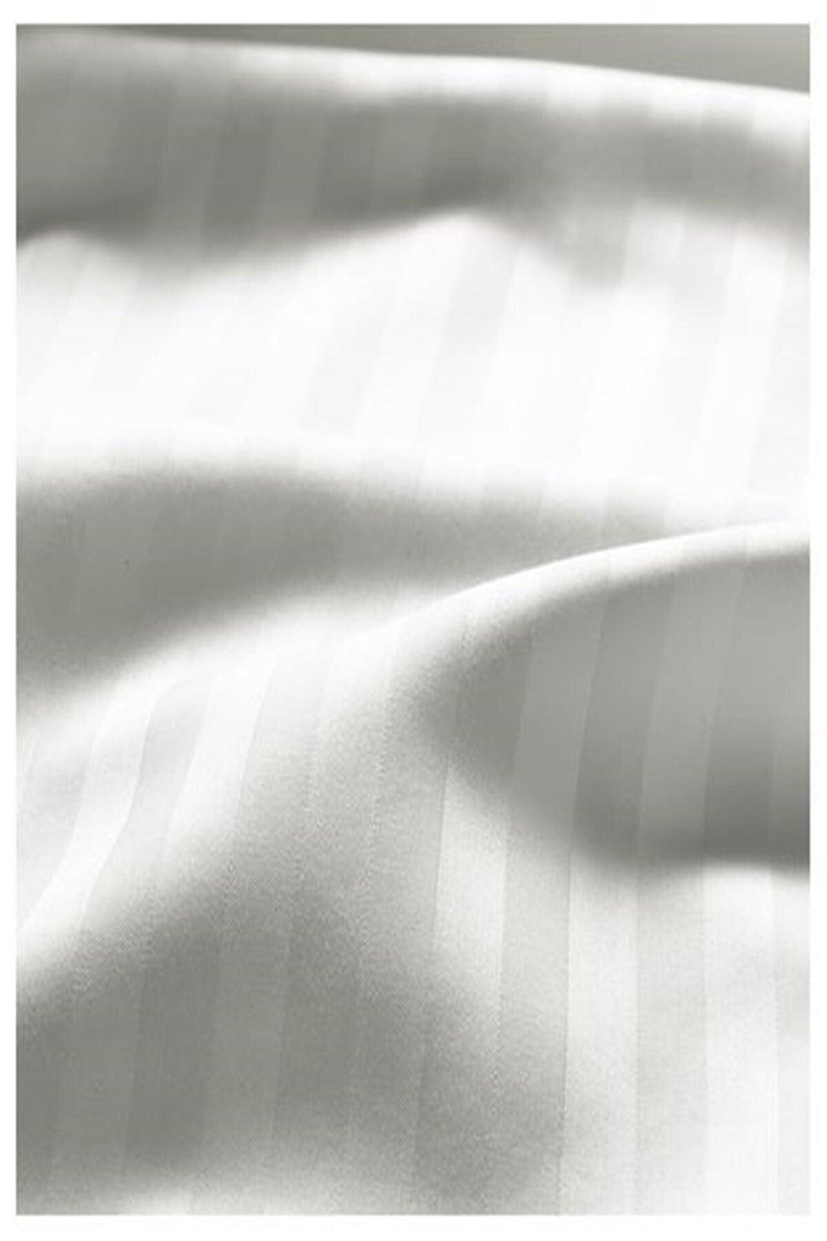 Hotel Type 4 Pillowcases Striped Cotton Satin Oversized ( King Size ) Duvet Cover Set (220*240) - Swordslife