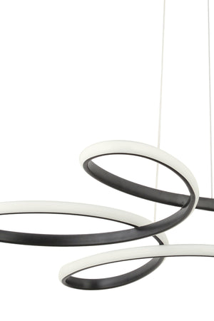 Flora Black Modern Pendant Lamp Led Chandelier