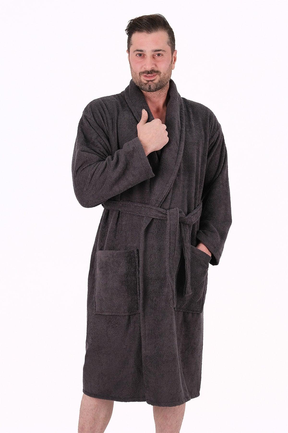 Soft Line 100% Cotton Salyaka Emerald Green (L-XL-2XL-3XL-4XL) Large / Large Size Bathrobe - Swordslife