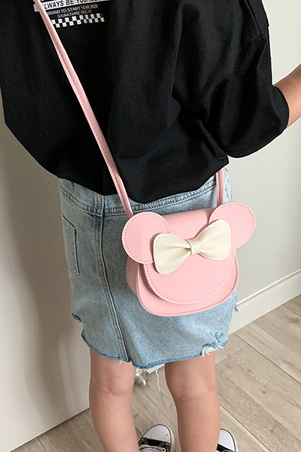 Girl Bow Leather Bag