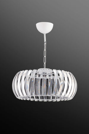 Venus White 25 Cm Plumbing Crystal Stone Chandelier