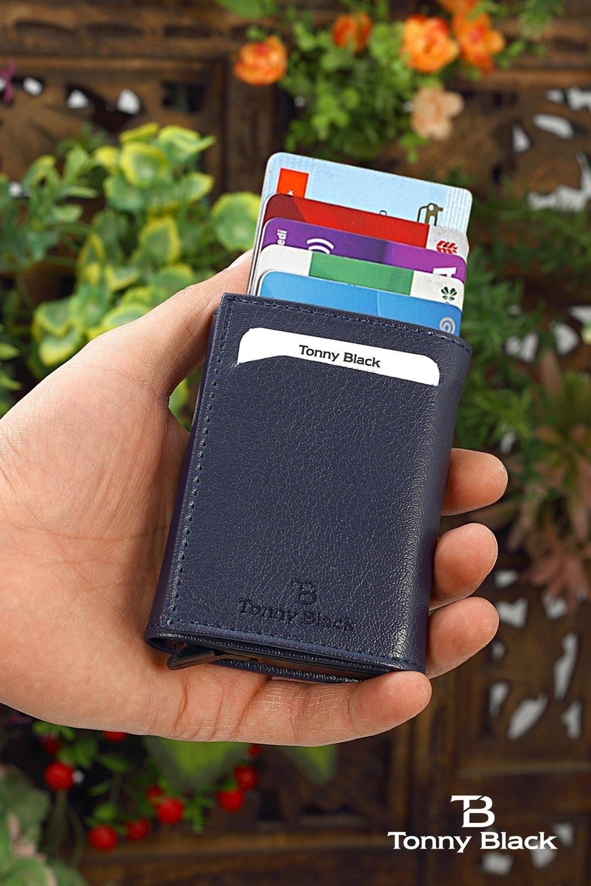 Original Automatic Mechanism Boxed Rfid Protection Anti Theft Money & Card Holder Wallet