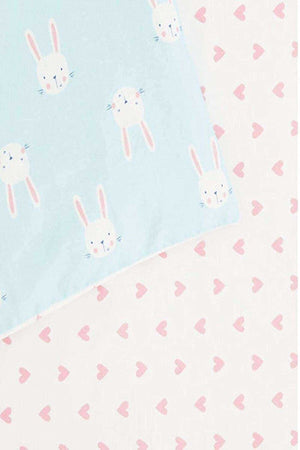 Cute Rabbit Kids Baby Duvet Cover Set 100X150