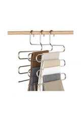 5 Tiers Metal Trousers Scarf Hanger Closet Organizer Organizer - Swordslife