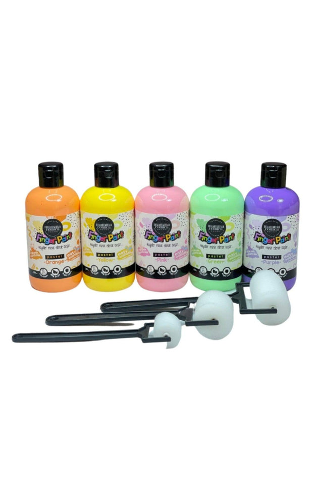 5 Pcs Washable Finger Paint-5* 250ml- 3 Pcs