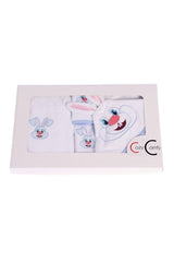 5 Piece Baby Bathrobe Set Blue Rabbit