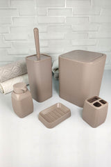 5-Piece Corded Bath Set Brown 501 - Oky-1170 - Swordslife