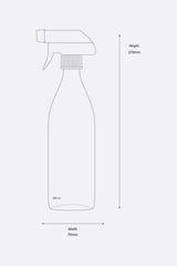 500ml Amber Glass Spray Bottle - Swordslife