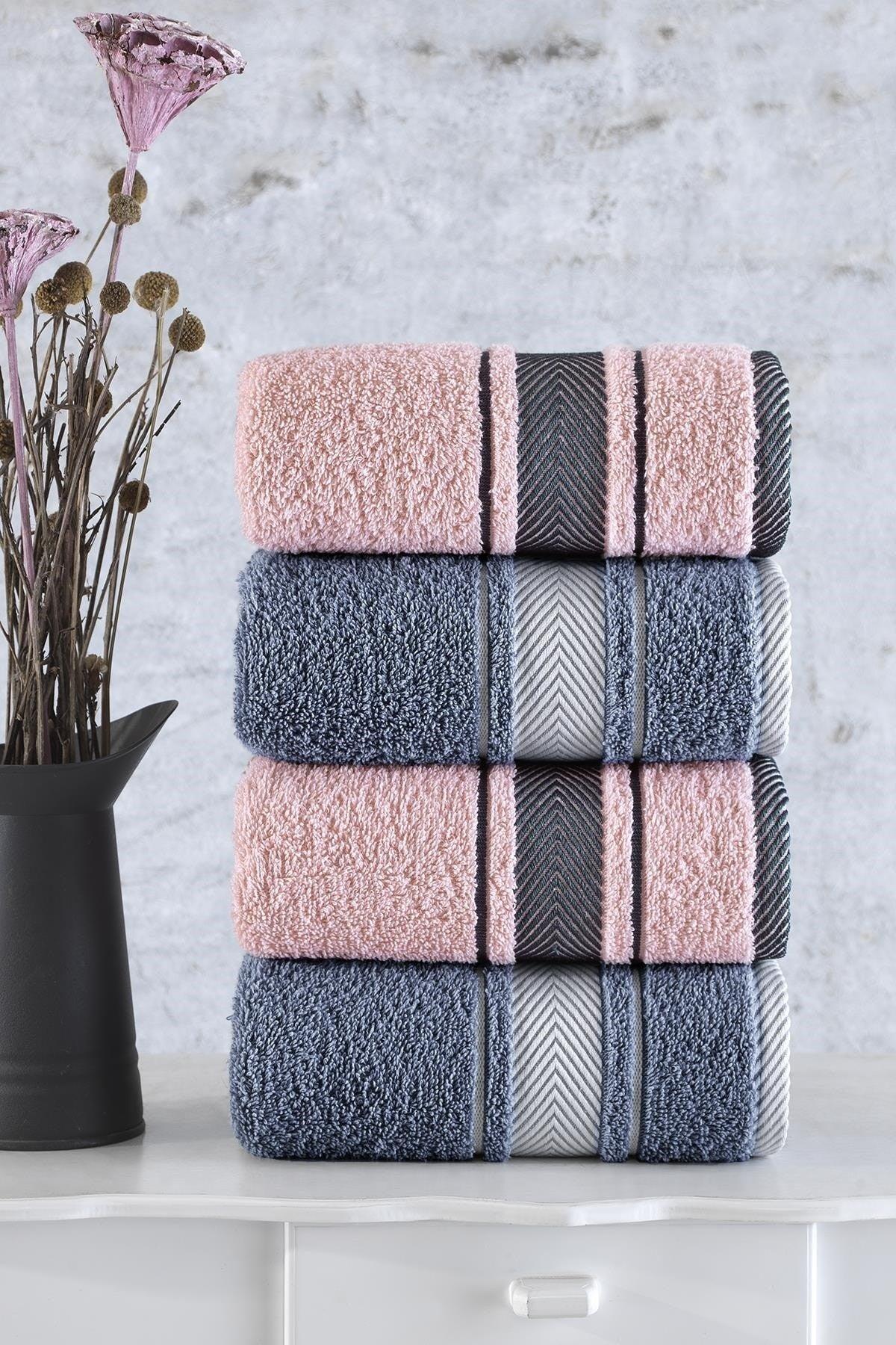 50x85 Mila 100% Cotton Towel Set of 4 - Swordslife