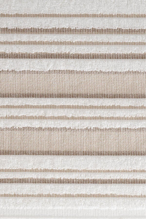 | 50x90 + 70x140 Cm | Fringe Detailed | 100% Cotton | Vip Brown | Bath Towel Set - Swordslife