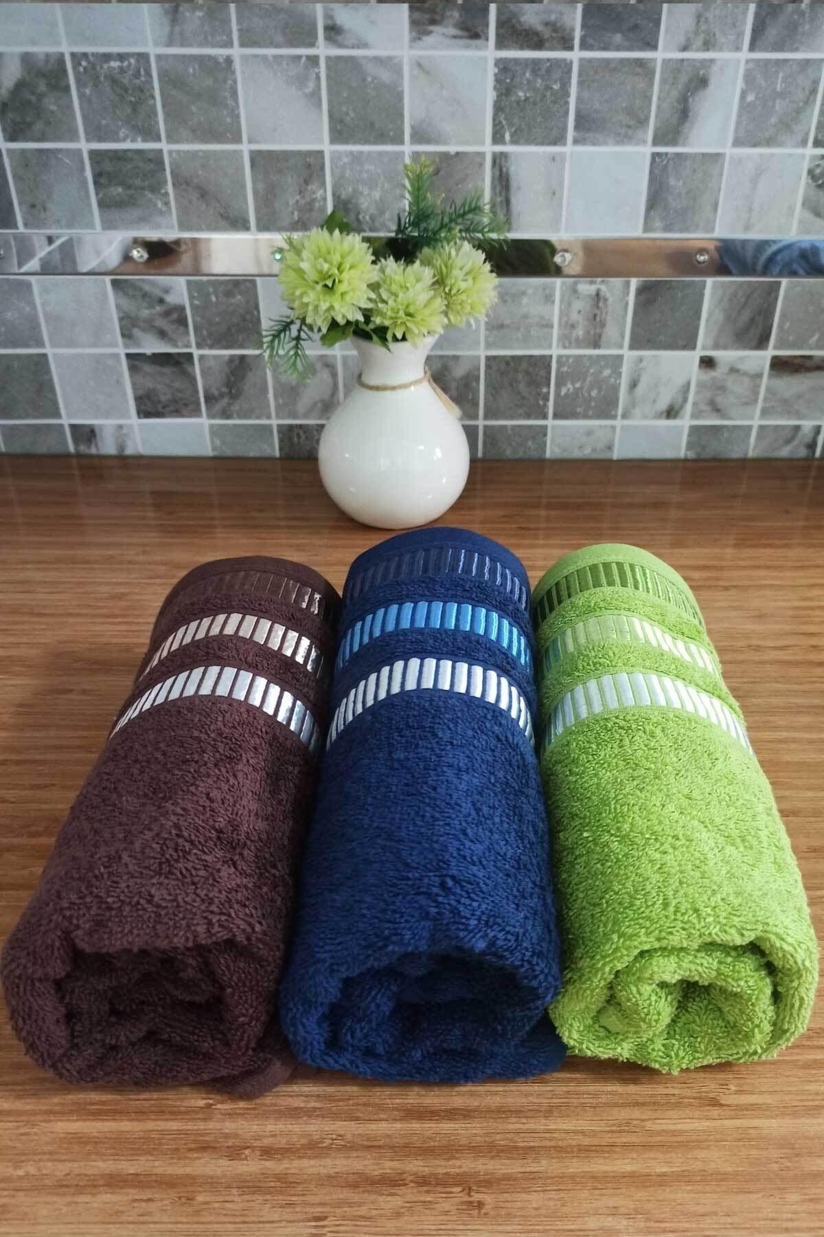 50x90 Cm 100% Cotton Hand And Face Towel-3 Towel Set - Swordslife