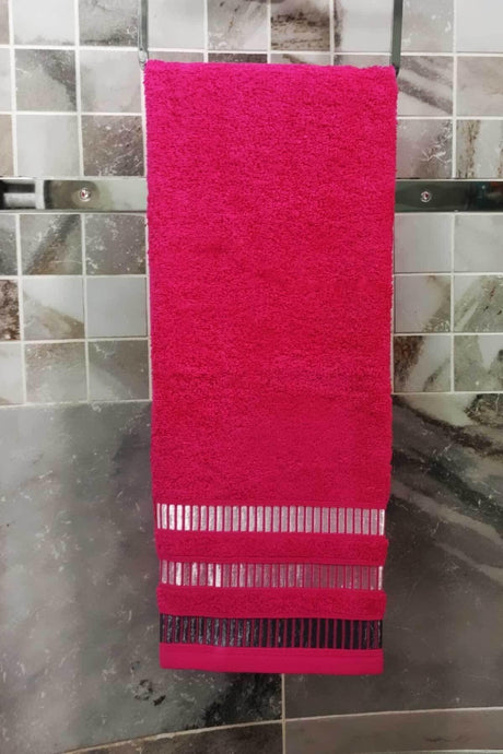 50x90 Cm 100% Cotton Hand And Face Towel-pink - Swordslife