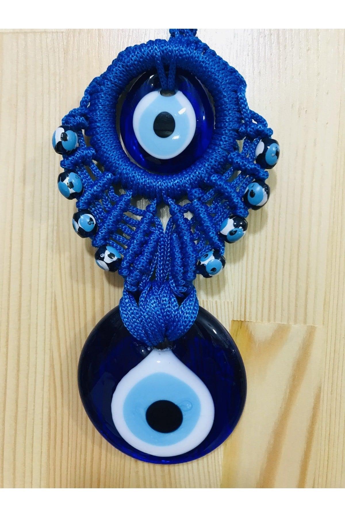 5,5 Cm Nazarluk - Nazar Beads - Knit Nazar Bead Ornament - Wand Ziergarten Ornament Baum Ornament - Swordslife