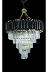 55 cm Zamira 55 cm Gold Crystal Stone Luxury Chandelier - Swordslife