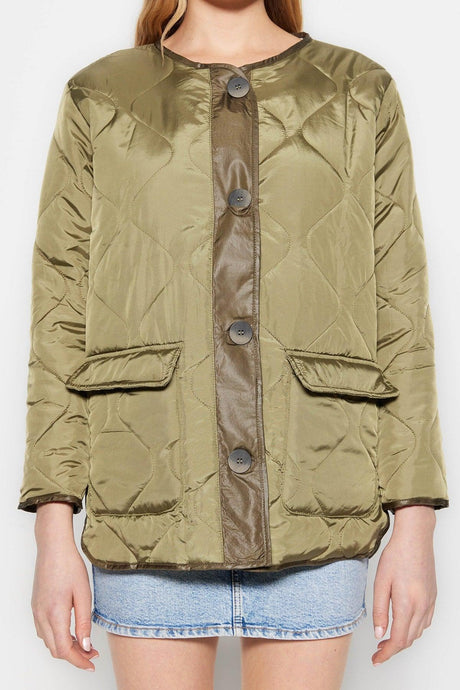 Khaki Oversize Coat TWOAW23MO00134 - Swordslife