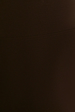 Brown Knitted High Waist Gainer Leggings TBBSS22TA0022 - Swordslife