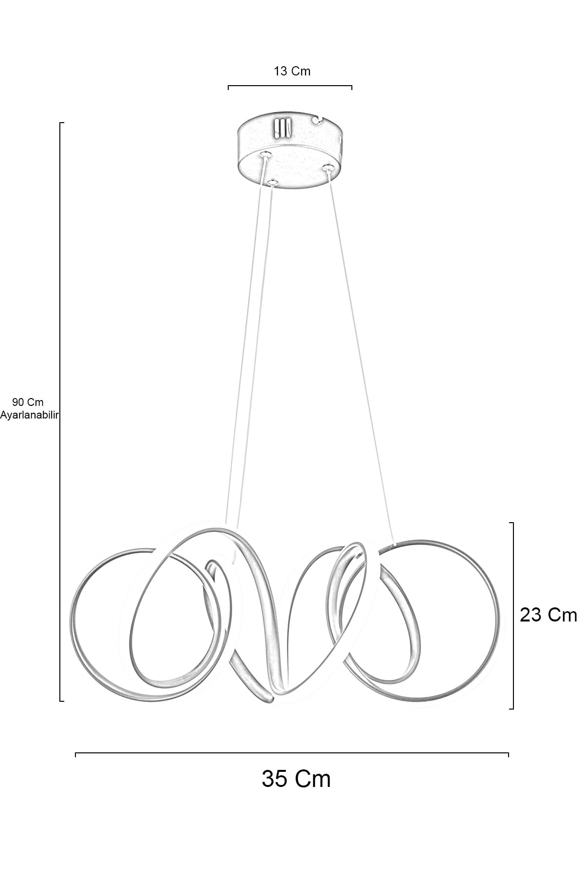 Minerva Smoked Modern Pendant Lamp Led Chandelier Living Room Kitchen Room Led Chandelier
