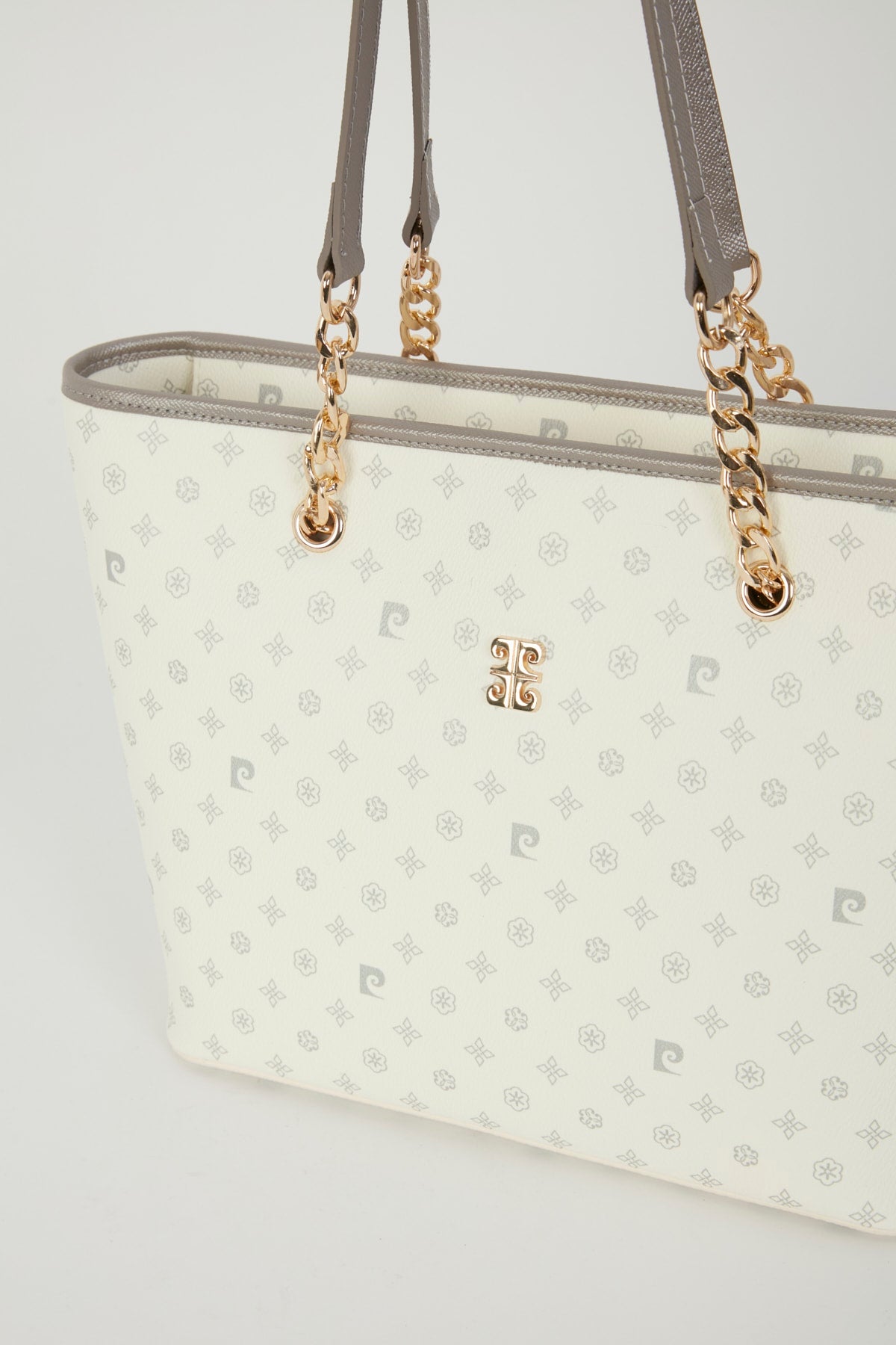 White Monogram Women's Shoulder Bag 05PO22Y1546