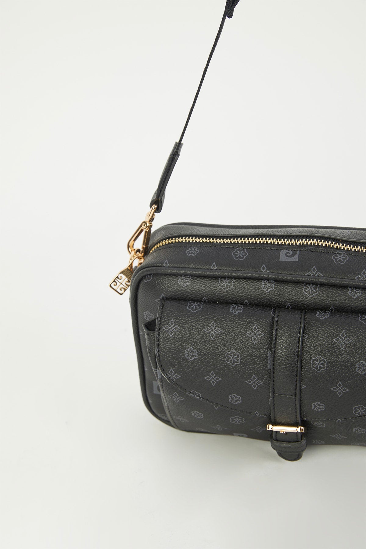 Black Monogram Women's Shoulder Bag 05PO23Y1726