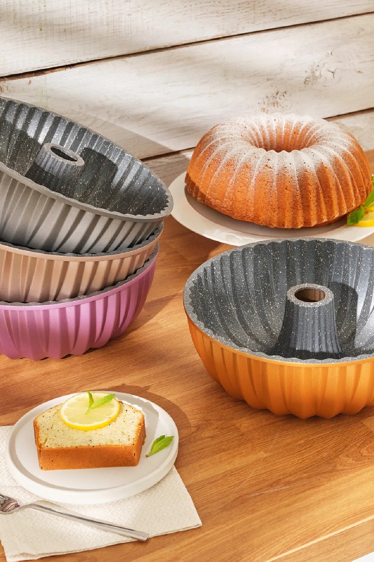 Griss Hardstone Gray Casting Cake Mold 24 Cm