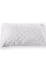 6 Pieces Quilted Zippered White Color Pillow Protector Mattress 50x70 Cm - Swordslife