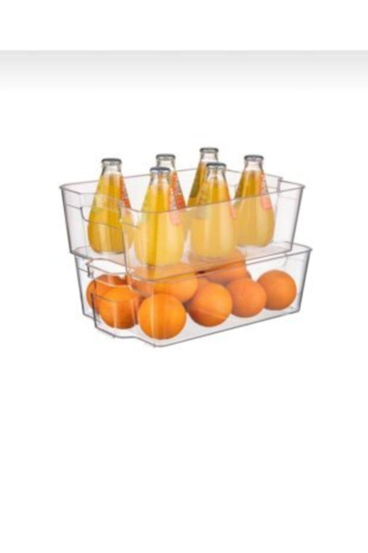 6 Pcs Fridge Organizer Basket Bottle