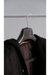 6 Pcs Coat Hanger Black Wide Thick Plastic Hanger - Jacket, Coat, Trousers and Coat Hanger - Swordslife