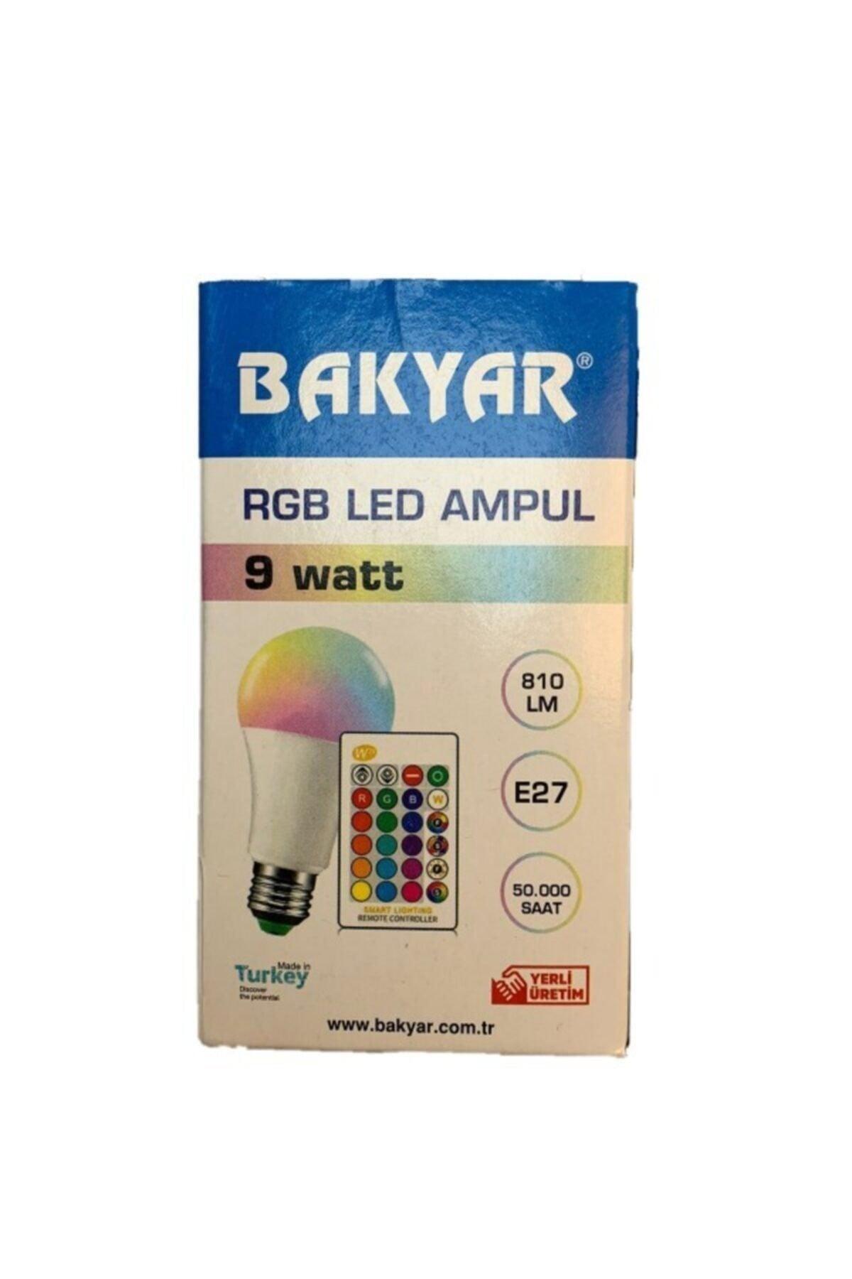 6 Pieces 9 Watt Dimmer Controlled RGB Bulb