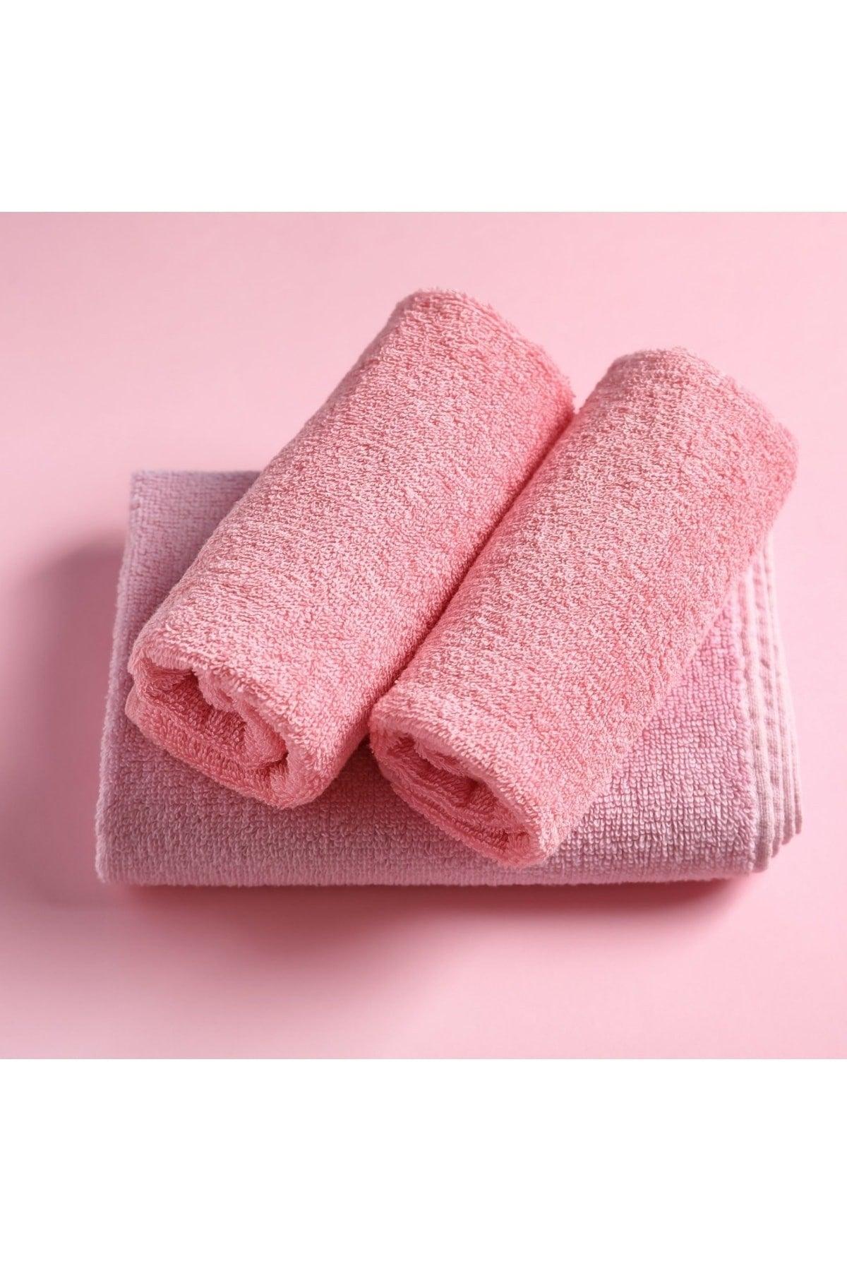 6 Pieces Pink Hand Face Towel 100% Cotton Soft Towel 30x50 - Swordslife