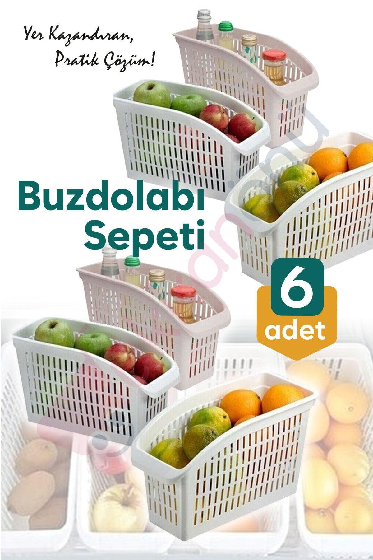 6 Pcs Gondola Refrigerator Organizer Vegetables