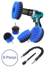 Surface Cleaning Brush Attached to 6-Piece Drill Bit - Swordslife