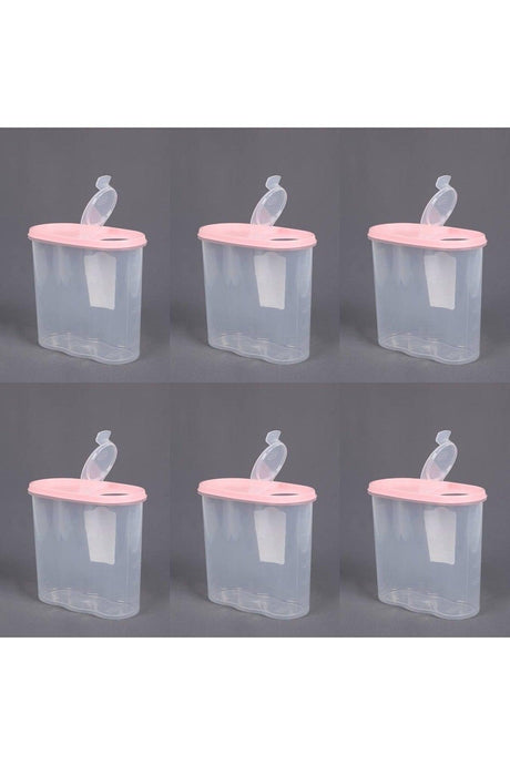 Set of 6 Large Size Leakproof Double Lid