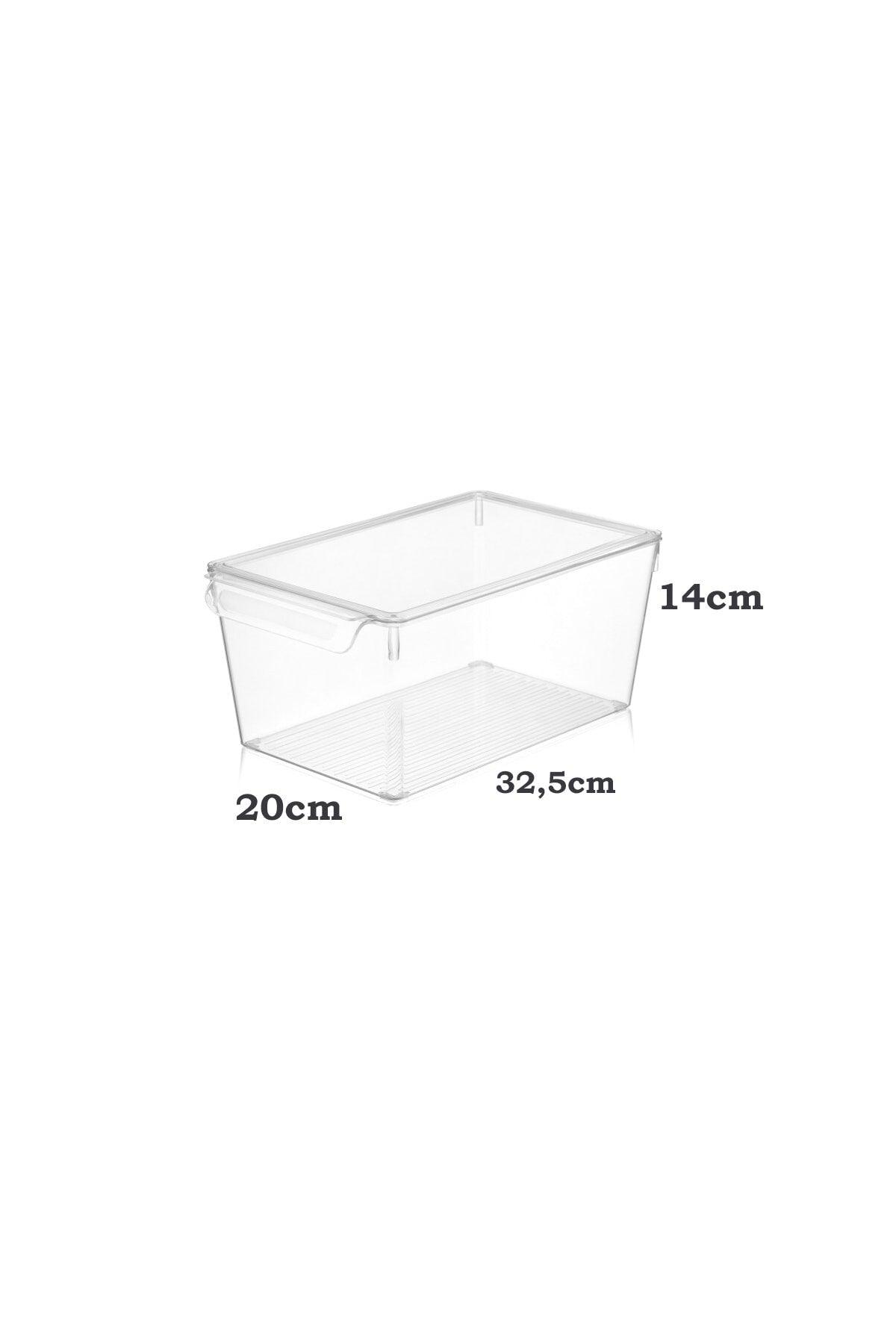 6 Pcs Transparent With Stackable Lids