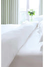 62 Wire Organic Cotton Plain White Double Duvet Cover Set Hotel Type Luxury Series - Swordslife