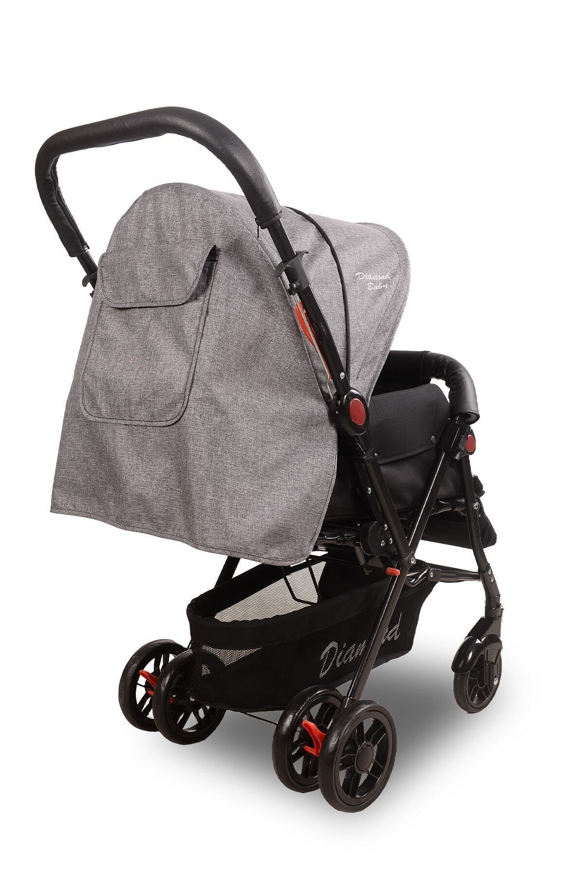 Gray Sapphire Reversible Baby Stroller
