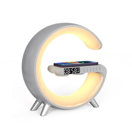 Intelligent Atmosphere Lamp Bluetooth Speaker Wireless Charger Bedside Lamp Sunrise Wake-up Lamp Polar Lamp Alarm Clock - Swordslife