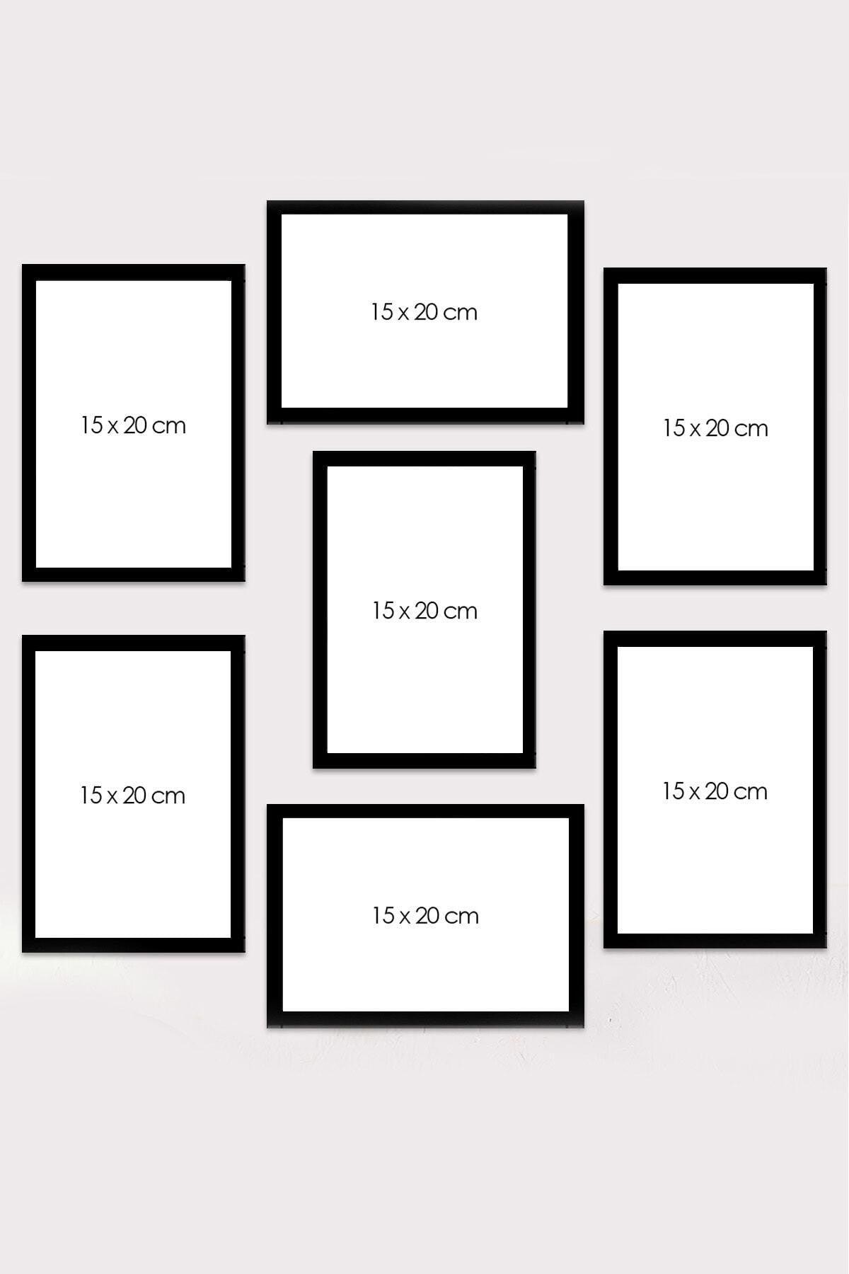 7 Piece Frame View Mdf Table Set - Swordslife