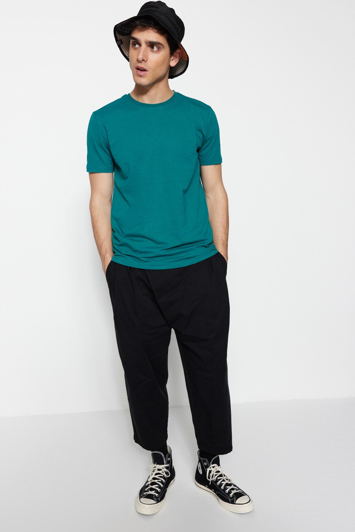 Petrol Men'S Basic Regular/Normal Cut Crew Neck Short Sleeved T-Shirt Tmnss22Ts0271