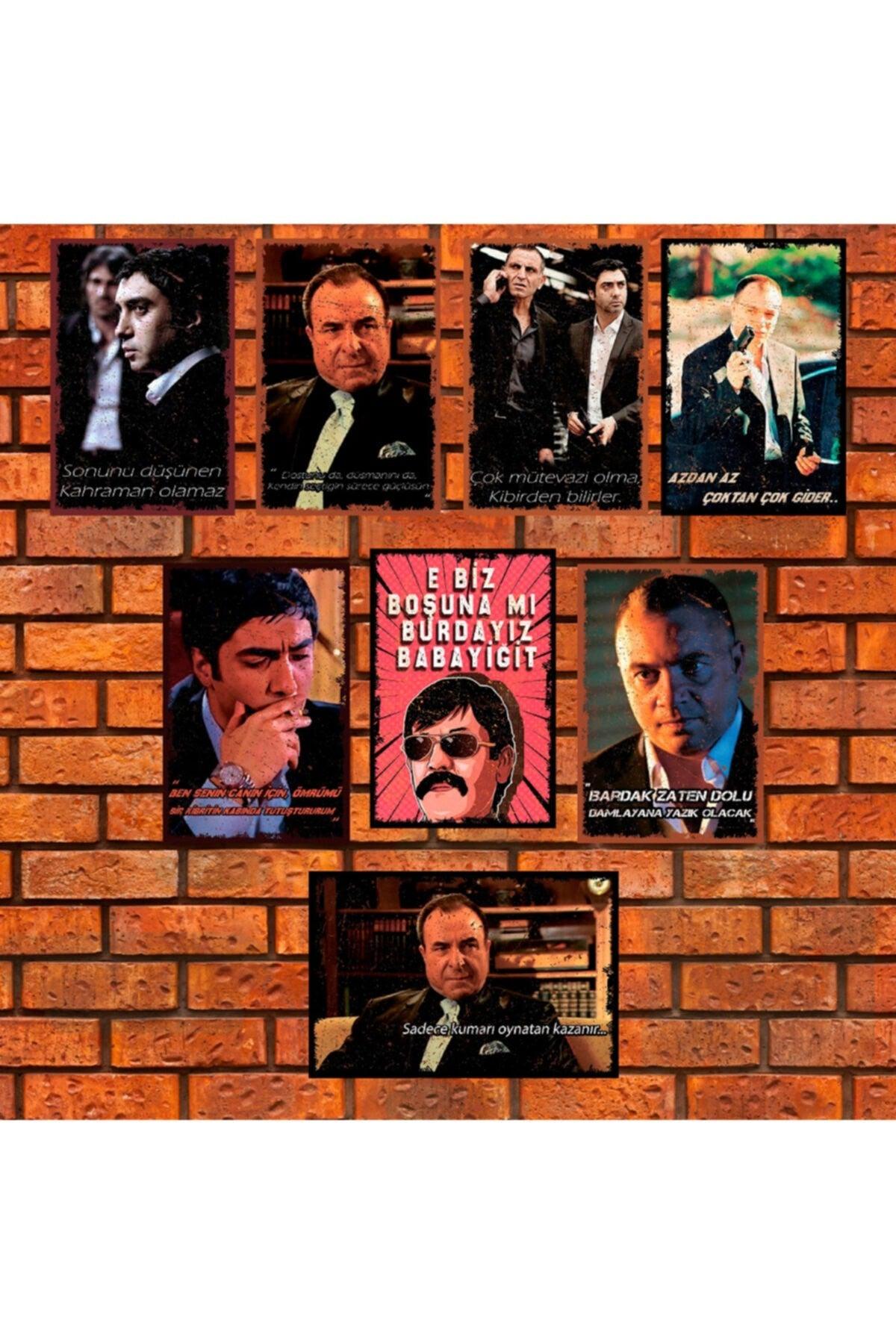 8 Pieces Valley of the Wolves Retro Series // Retro Vintage Wooden Poster / A + Quality 20x30 - Swordslife