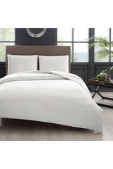 82 Wire % Organic Cotton Satin Plain Double Duvet Cover Set Hotel Type Luxury Series - Swordslife