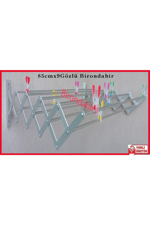 85cmx9-eyed Accordion Type Laundry Dryer Hanger Aluminum Absolutely Stainless - Swordslife