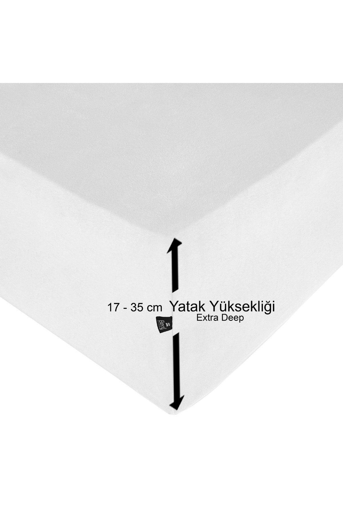 90x200 35 Cm Height Elastic Luxury Combed Cotton Linen White, Luxury Fitted Sheet Cotton - Swordslife