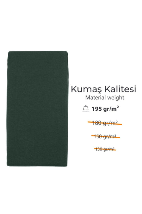 90x200 35 cm Height Elastic Luxury Combed Cotton Linen Green, Luxury Fitted Sheet Cotton - Swordslife