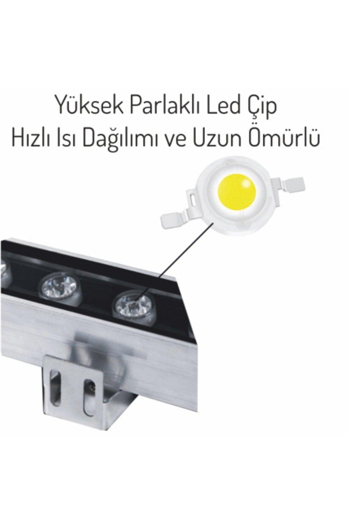 9w-25cm Wallwasher Led Yellow Exterior