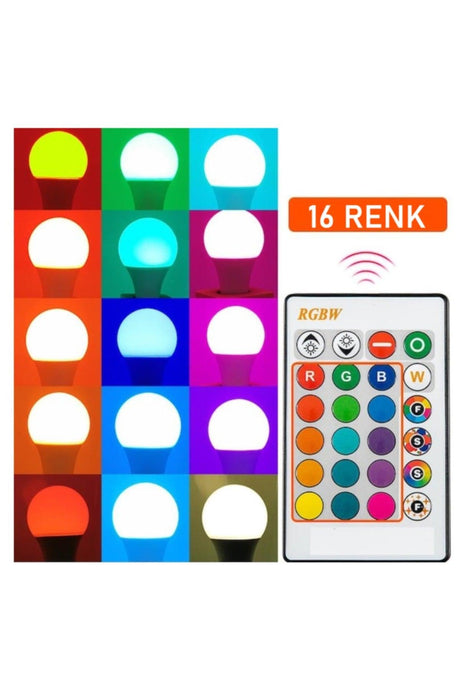 9watt RGB 16 Color Remote Controlled Led