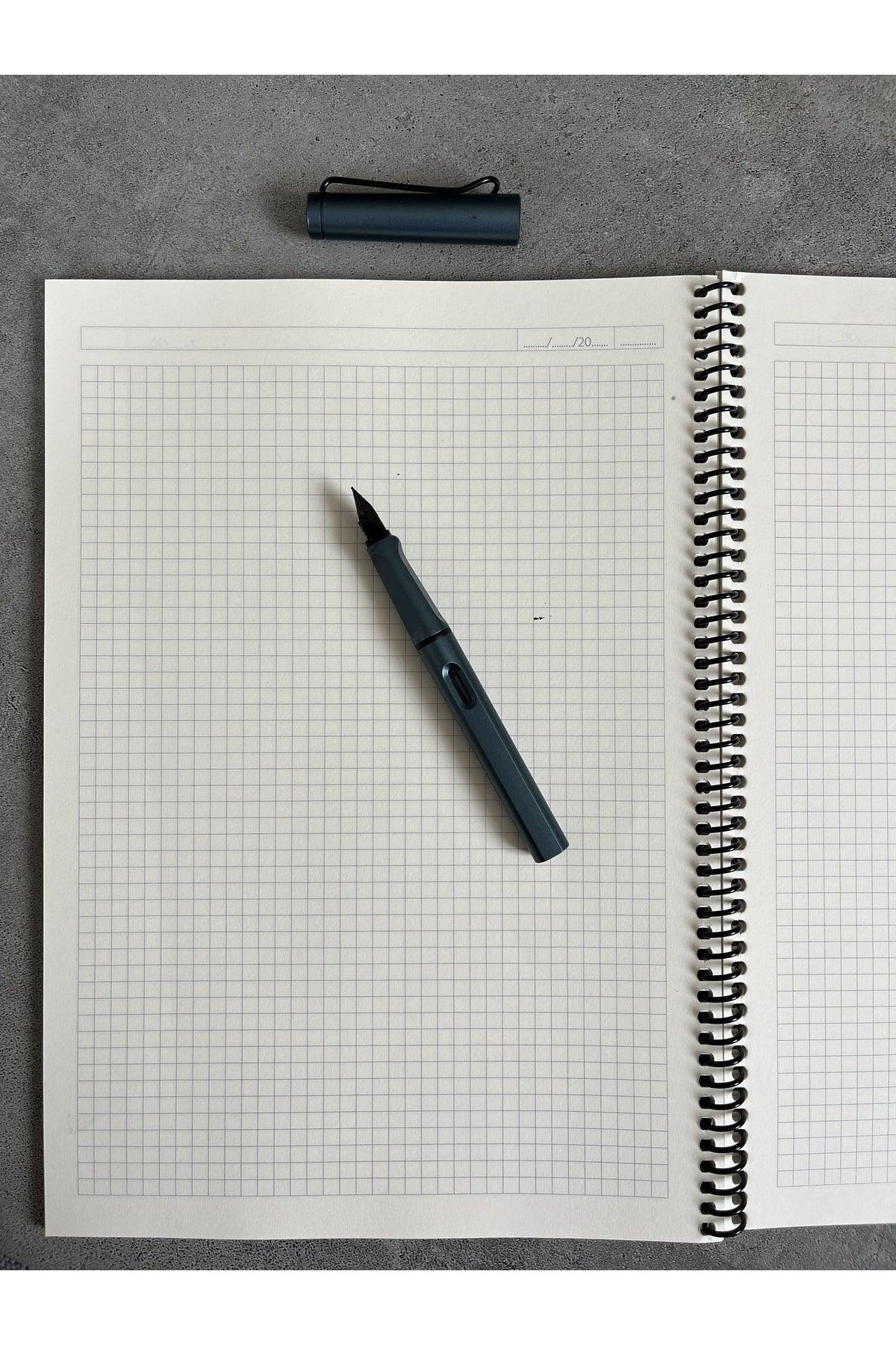 A4 Square Spiral Notebook (black cover)