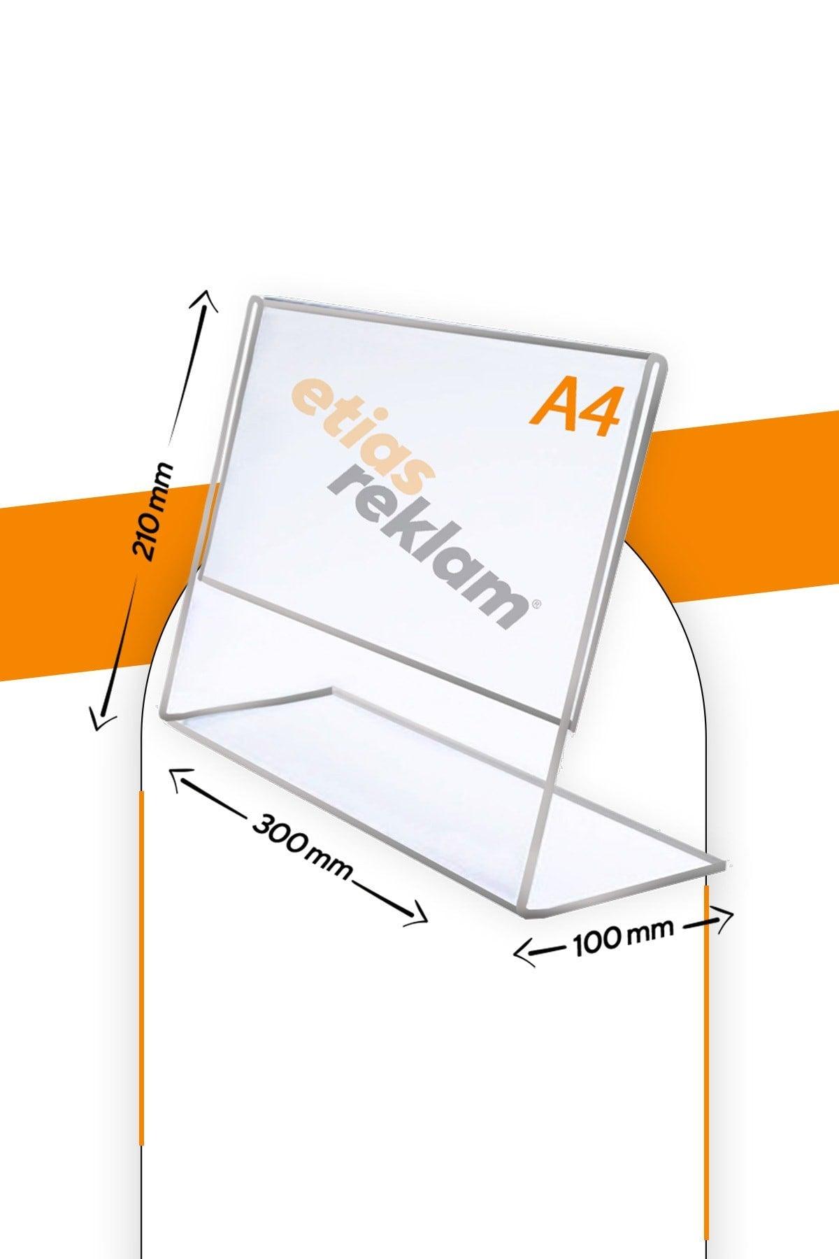 A4 L Type Horizontal Table Top Transparent Plexiglass