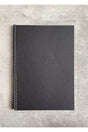 A4 Unlined Spiral Notebook (black cover)