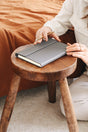 A5 15x22 Magnetic Cover Notebook Lined Gray