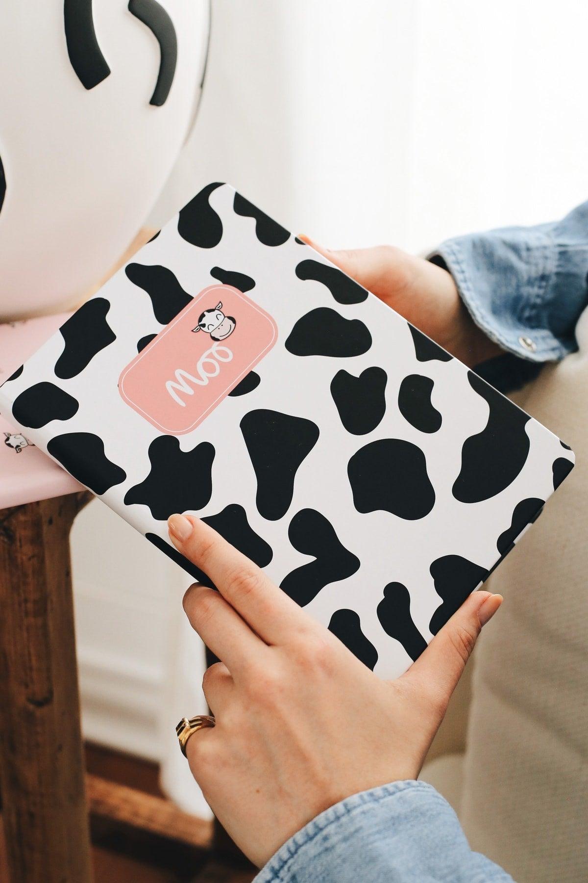 A5 Set of 2 Notebooks 15x21 Cm Dotted Cow